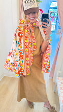 Natural Multi Floral Embroidered Cardigan