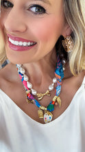 Multi Charm Scarf Necklace