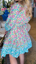 Uncle Frank Many Buttons Block Print Dress