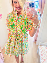 Deal of The Day Sister Mary Ditsy Cactus Embroidered Midi Dress