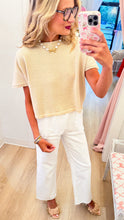 Sand Lace Hem Sweater