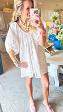 Pink and White Polka Dot Bubble Sleeve Romper