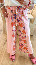 Pink Mix Washed Floral Terry Pants