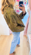 Olive Paisley Print Jacket
