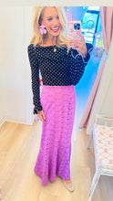 Black and White Polka Dot Long Sleeve Top