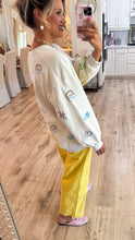 Queen of Sparkle Multi Crayon Doodle Sweatshirt
