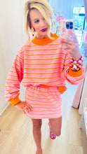Pink and Orange Stripe Skort Set