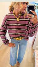Orchid Stripe Cardigan
