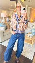 THML Taupe Bow Print Cardigan