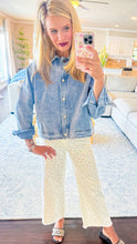 Washed Denim Cropped Jacket