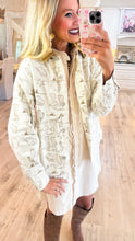 Almond Latte Mineral Washed Western Graphic Jacket