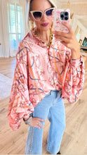 Pink Horse Print Blouse