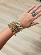 Gold Multi Size Beaded Bracelet Set of 5