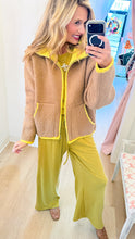 Taupe Combo Fuzzy Jacket