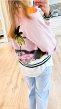 Queen of Sparkle Light Pink Vintage Car Palm Cardi