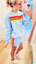 Beau Blue Multi Contrast Short Set
