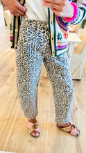 Lovervet Leopard Print Barrel Jeans
