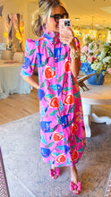 Multi Color Button Up Maxi Dress