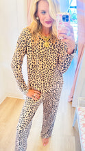 Brown Leopard Lounge Pant Set