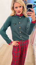 Ivy Jane Hunter Green Ruffle Trim Cardigan
