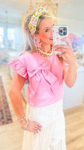 Pink Bow Blouse