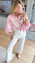 Ivy Jane Ivory and Pink Scenic Paris Top