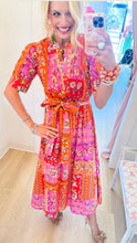 Fuchsia Multi Floral Patchwork Maxi Dress