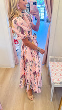 Pink Botanical Midi Shirtdress