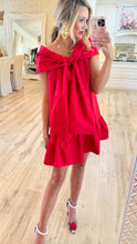 RESTOCK Red Off the Shoulder Dress