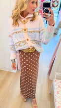 Pink Multi Fuzzy Knit Cardigan