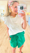 Green Wrap Skort