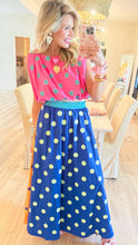 Queen of Sparkle Colorblock Polka Dot Top