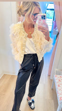 Ivory Ruffle Layered Detail Top