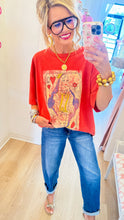 Boho Red Queen of Hearts Top
