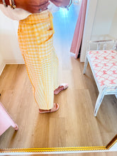 Banana Gingham Barrel Knit Pants