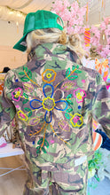 Camo Floral Sequin Twill Jacket