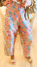 Pink Multi Jacquard Barrel Jeans