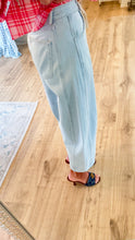 Deal of the day Light Denim Floral Detail Barrel Jeans