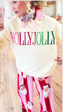 Cream Multi Color Holly Jolly Sweatshirt