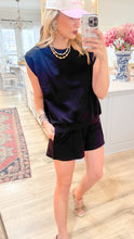 Black French Terry Short Set