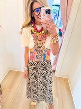Rhinestone Floral Blazer Leopard Tee