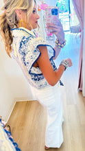 Blue Multi Floral Printed Top