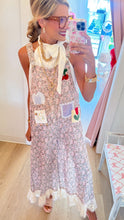 Sand Floral Patchwork Detail Overalls