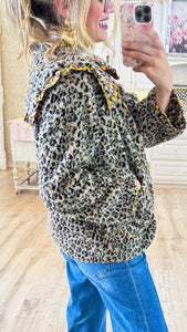 Ivy Jane Leopard Sherpa Jacket