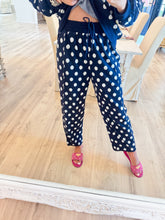 Navy Polka Dot Pant Set