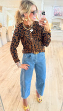 Brown Leopard Caridgan