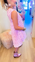 Lilac Pink Floral Chiffon Dress