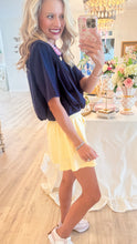 Lemon Gingham Skort