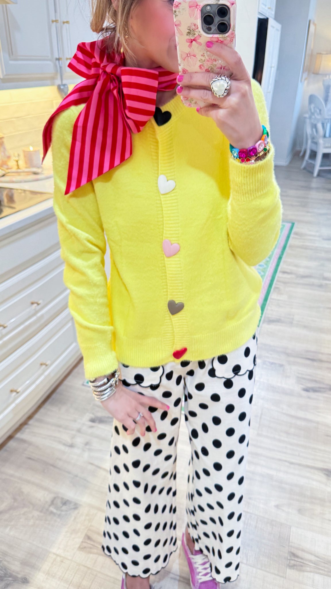 Yellow Heart Button Caridgan – Charlotte Heart Boutique