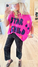 Hot Pink Star Child Dolman Sleeve Top